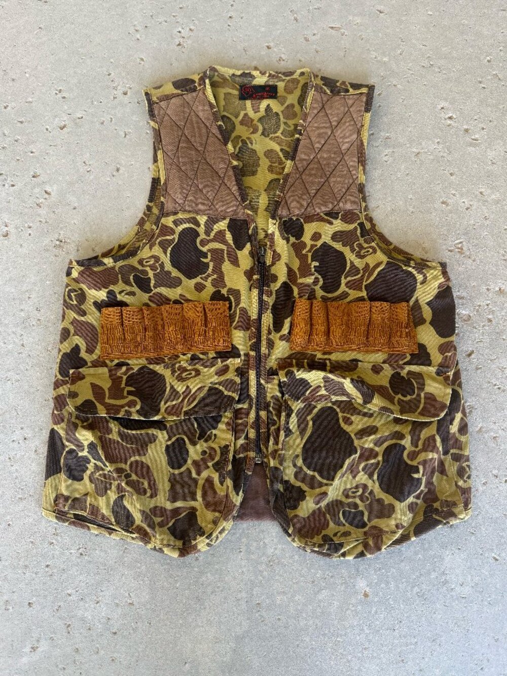 Vintage Black Sheep Hunting Vest Men’s M Duck Hunter Camo Game Pocket